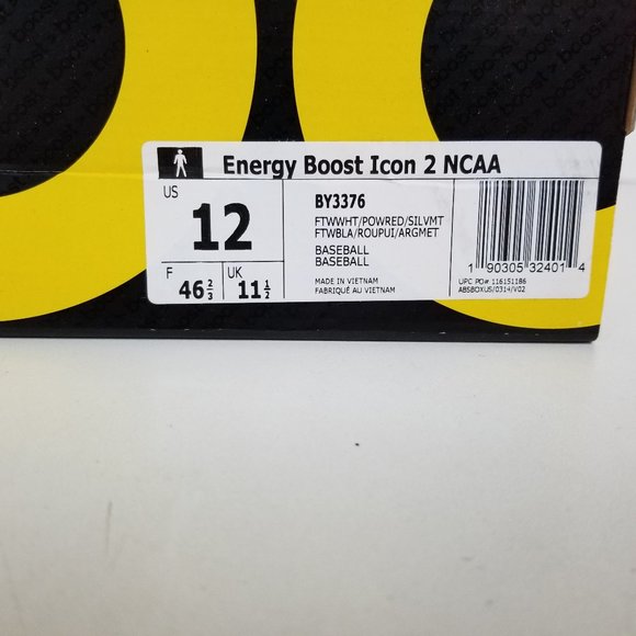NC State Wolfpack Adidas Energy Boost Icon 2 NCAA - Picture 2 of 11